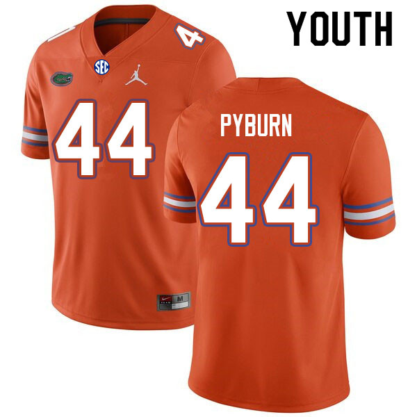 Youth #44 Jack Pyburn Florida Gators College Football Jerseys Sale-Orange